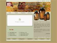 Tablet Screenshot of adityaagencies.com
